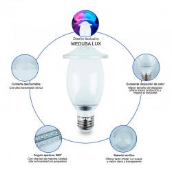 Bombilla LED E27 JELLYFISH ART, 7W