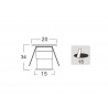 Foco Led VOLTA MINI DC, 1W