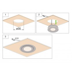 Luminaria Led KOOK, 1,2W