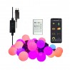 Kit 25 bombillas G40, DC5V, 5m, RGB, IR, Bluetooth, IP65