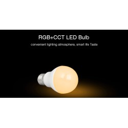 Bombilla E27 LED 6W, RGB+CCT (2.4G)