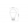Bombilla E27 LED 6W, RGB+CCT (2.4G)