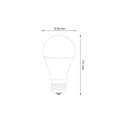 Bombilla LED E27, 240º, 9W