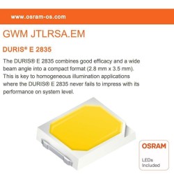 Bombilla LED E27 A60, 12W, 180º, OSRAM Chip
