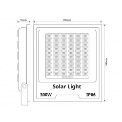 Proyector LED SOLAR CCT PRO 300W 3,2V - 20000mAH