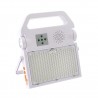 Proyector LED, 100W solar/con batería recargable + emergencia + power bank + bluetooth speaker