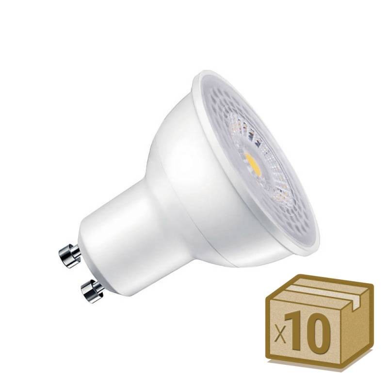 Pack 10 x Bombilla LED GU10 60º, 7W