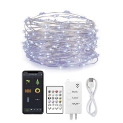 Kit guirnalda DC5V, 132 led-i, 20m, RGB, WiFi + Bluetooth