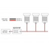 Foco Led sumergible Empotrado, DC12V, 6W, IP68