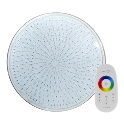 Kit Lámpara LED SLIM PAR56 para piscinas,  12V DC, IP68, 35W, RGB + mando