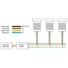 Foco Led sumergible Empotrado, DC12V, 6W, RGB, IP68, 4 hilos