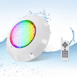 Lámpara LED RGB+4000K para piscinas, 35W, Superficie