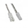 Cable alargador con conectores rápidos 2 Pin, 1m, blanco