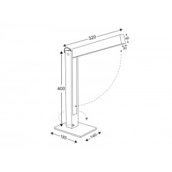 Lámpara Led de madera CARFI 40