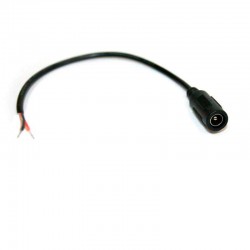 Cable de conexión Jack Hembra 12cm negro