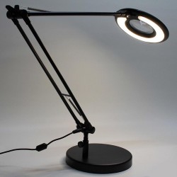 Flexo Led BRESSLO LUPA articulado, negro