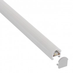 KIT - Perfil aluminio SUND para tiras LED, 2 metros