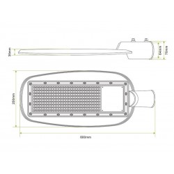 Farola Led STREET Chipled OSRAM, 200W