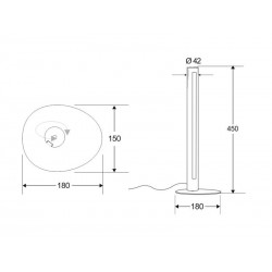 Lámpara de mesa led RUNKO Mesa CRI95