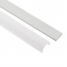 KIT - Perfil aluminio MOON para tiras LED, 2 metros