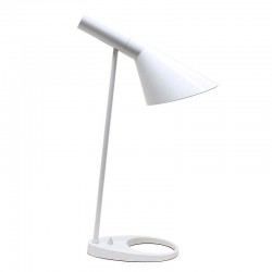 Lámpara JACOBSEN de mesa, réplica, Blanco