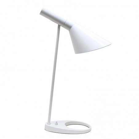 Lámpara JACOBSEN de mesa, réplica, Blanco