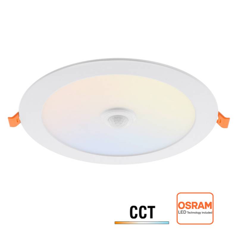 Downlight Led, 24W-22W-20W-18W, Sensor movimiento, 4CCT, 3000-4000-6000K