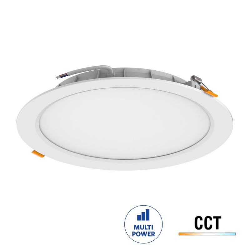 Downlight LED KRAMFOR 18W CCT Ajustable con Potencia Regulable Empotrable, 3000-4000-6000K