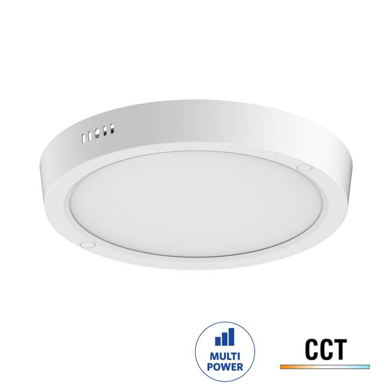 Plafón KRAMFOR 18W CCT y potencia ajustable para techo, 3000-4000-6000K
