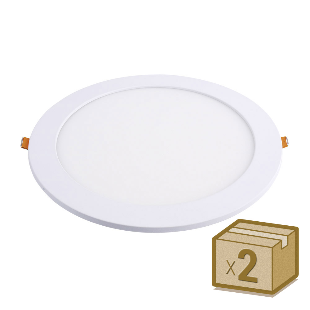 Pack 2 x Downlight Led FROSVIK 18W, Blanco cálido
