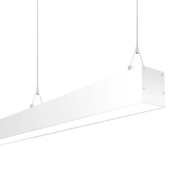 Lámpara colgante SERK, 70W, 200cm, DALI regulable, blanco, Blanco cálido, regulable