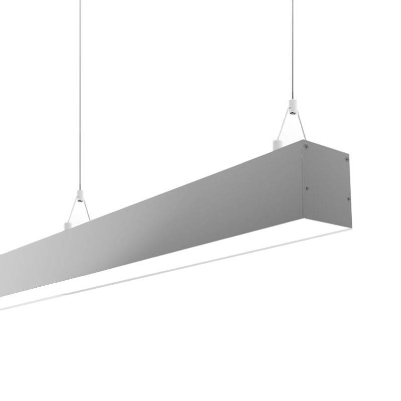 Lámpara colgante SERK, 70W, 200cm, TRIAC regulable, silver, Blanco neutro, regulable