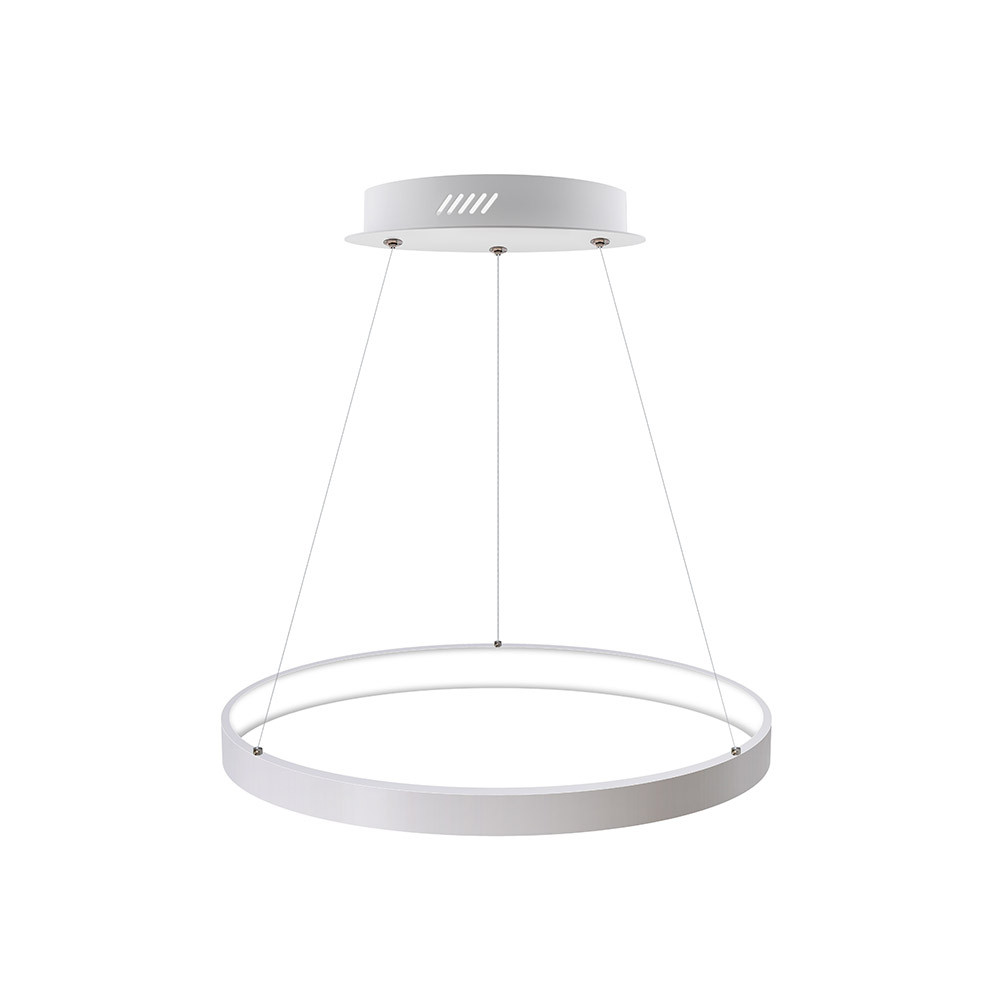 Luminaria superficie o suspendida CYCLE IN, 45W, blanco, Ø40cm, Blanco neutro