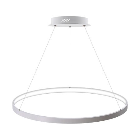 Luminaria superficie o suspendida CYCLE IN, 80W, blanco, Ø70cm, Blanco cálido