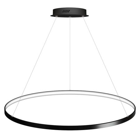 Luminaria superficie o suspendida CYCLE IN, 120W, antracita, Ø100cm, Blanco cálido