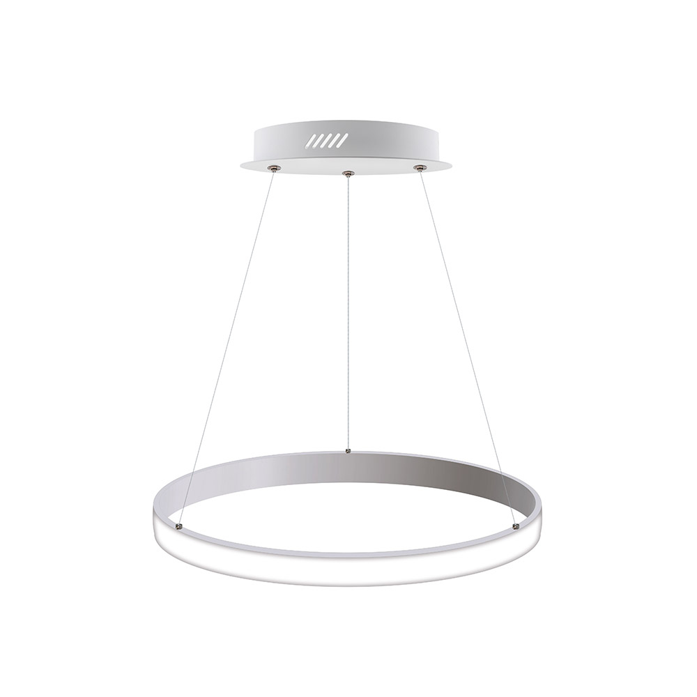 Luminaria superficie o suspendida CYCLE OUT, 38W, blanco, Ø40cm, Blanco neutro