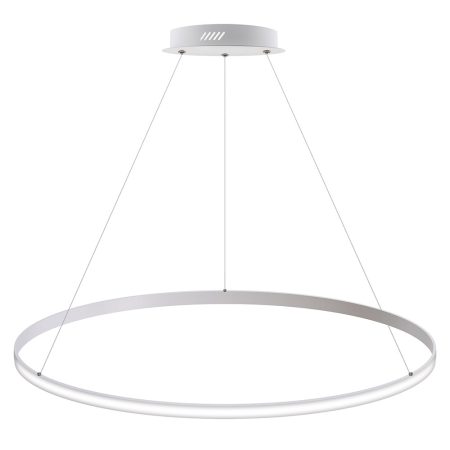 Luminaria superficie o suspendida CYCLE OUT, 95W, blanco, Ø100cm, Blanco cálido