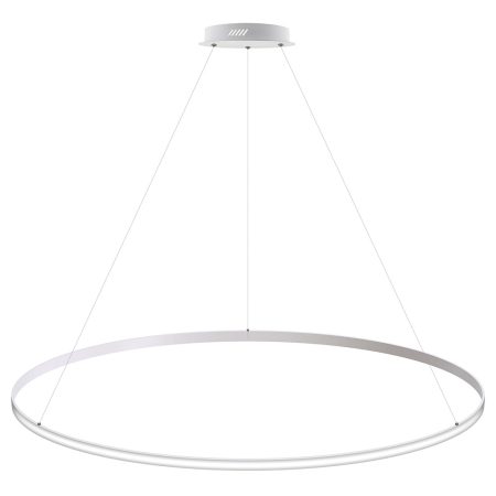 Luminaria superficie o suspendida CYCLE OUT, 130W, blanco, Ø140cm, Blanco cálido