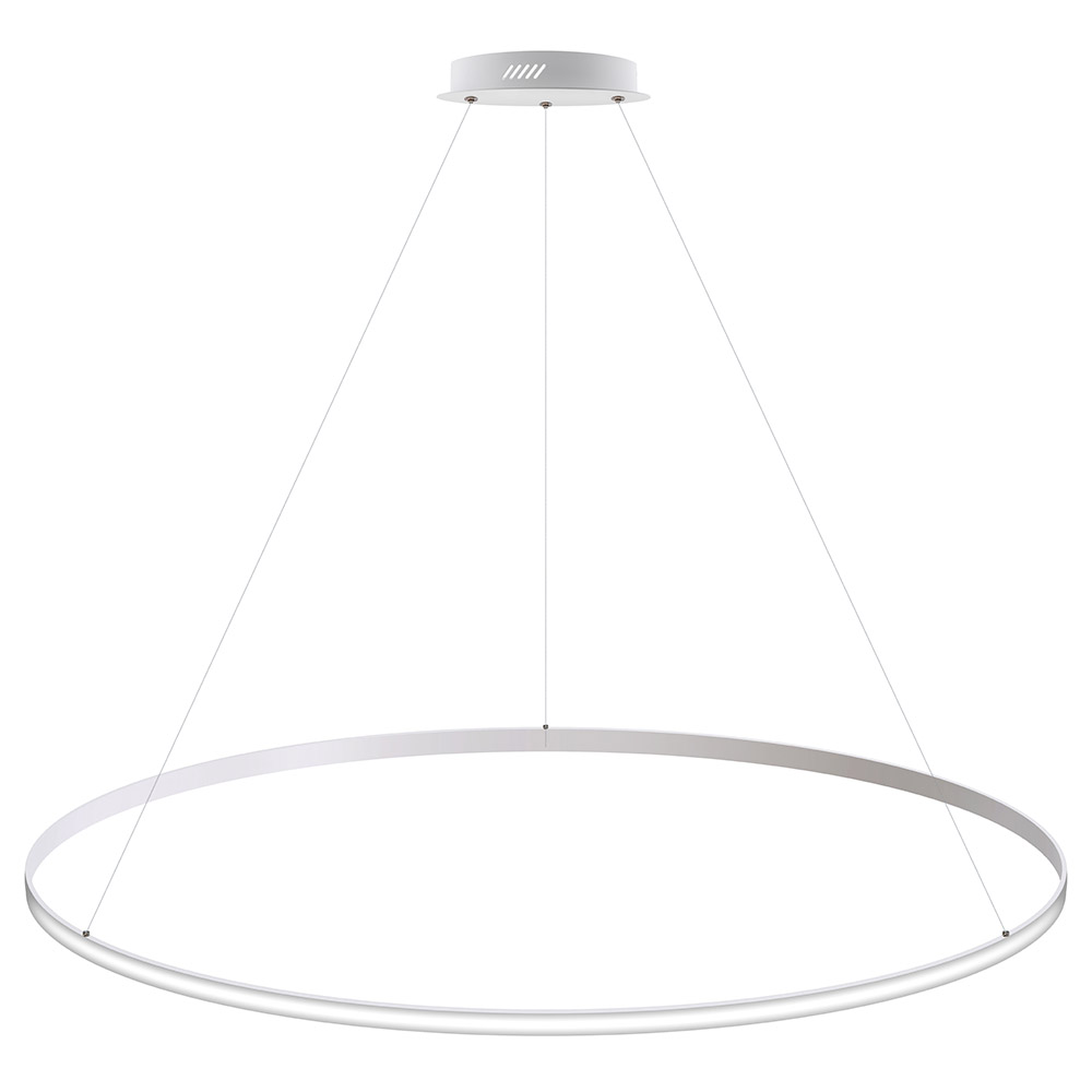 Luminaria superficie o suspendida CYCLE OUT, 130W, blanco, Ø140cm, Blanco neutro