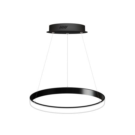 Luminaria superficie o suspendida CYCLE OUT, 38W, antracita, Ø40cm, Blanco cálido
