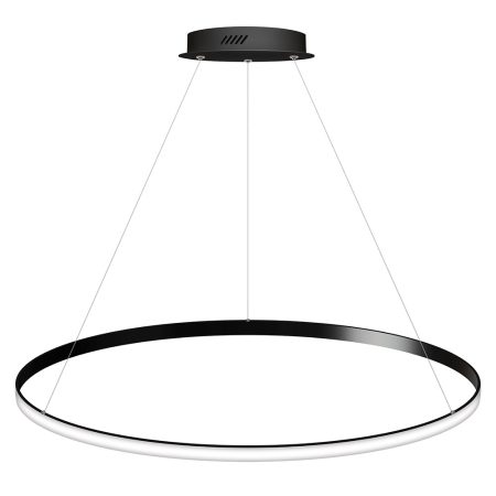 Luminaria superficie o suspendida CYCLE OUT, 95W, antracita, Ø100cm, Blanco cálido