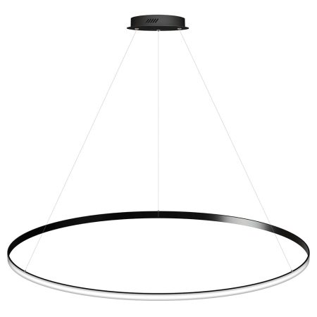 Luminaria superficie o suspendida CYCLE OUT, 130W, antracita, Ø140cm, Blanco cálido