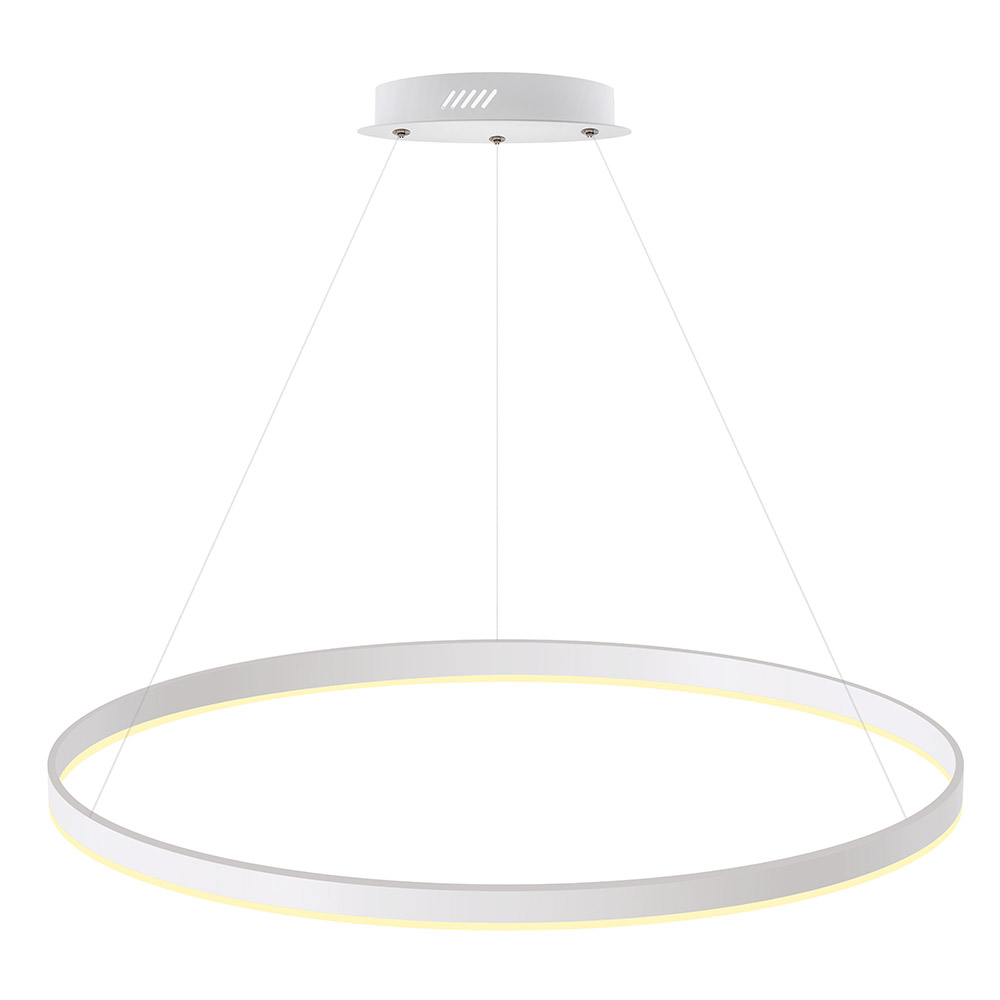 Luminaria superficie o suspendida RING 56W, Ø900mm, Blanco frío