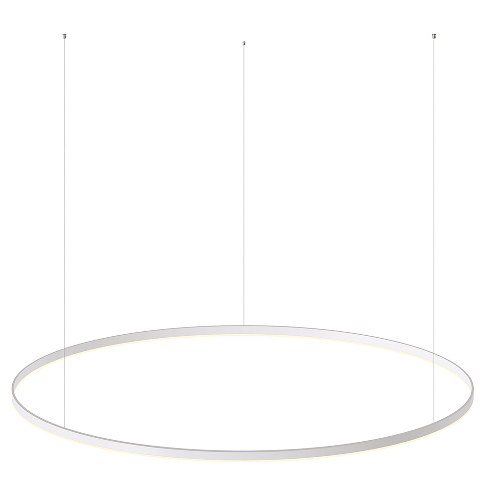 Luminaria superficie o suspendida RING 95W, Ø1500mm, Blanco cálido