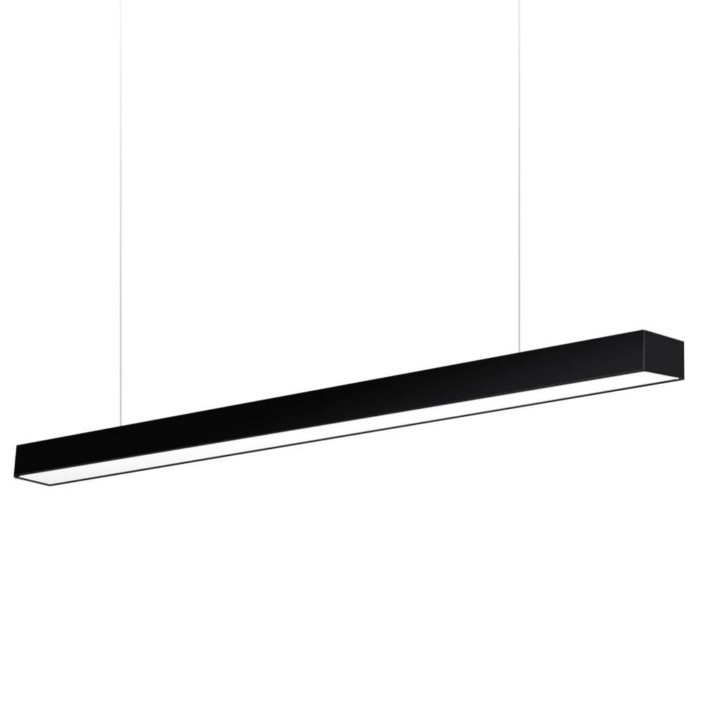 Lámpara colgante MOD SUSPEND, 30W, 150cm, superficie/suspendido, negro, Blanco neutro