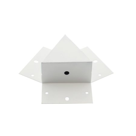 Unión triple 120° blanca para luminaria lineal MOD