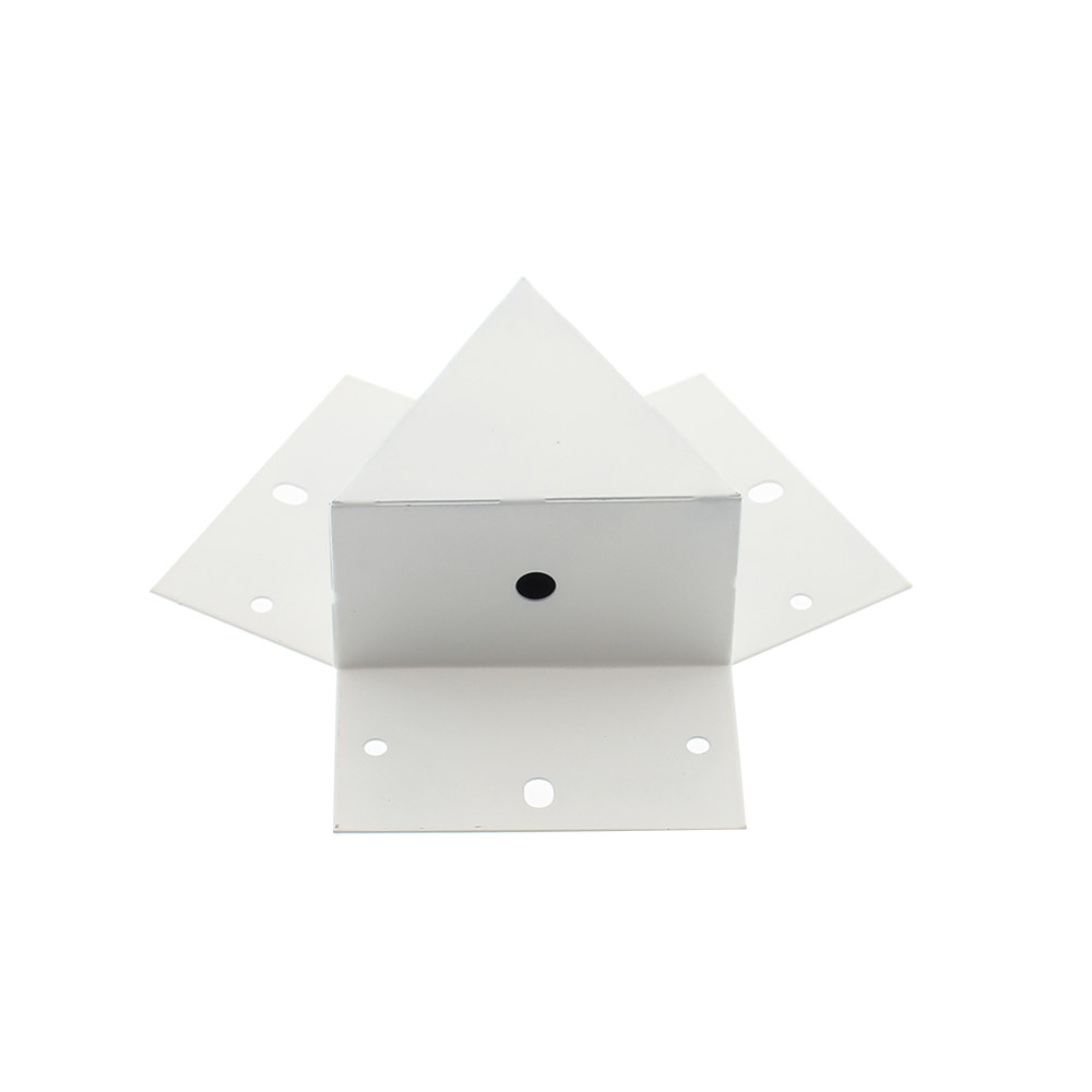 Unión triple 120° blanca para luminaria lineal MOD