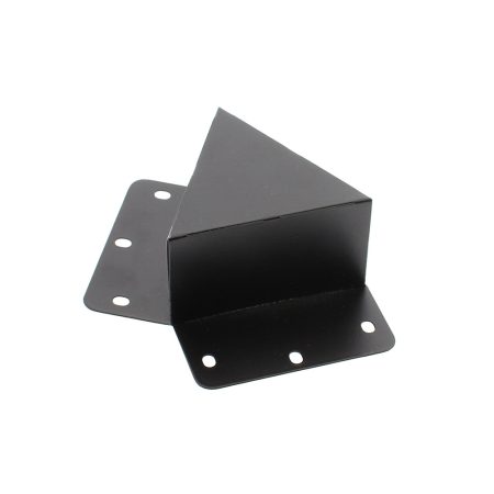 Unión doble 120° negra para luminaria lieal MOD