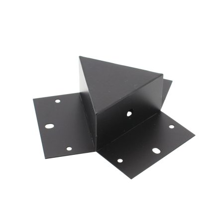 Unión triple 120° negra para luminaria lineal MOD