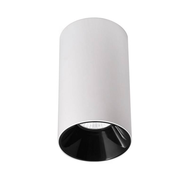 BOX Housing GU10, Aplique techo blanco/negro cromo
